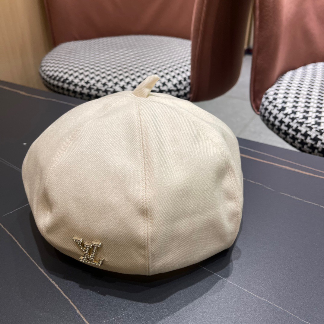 上新！路易威登 LouisVuitton新款八角帽女款春夏贝雷帽