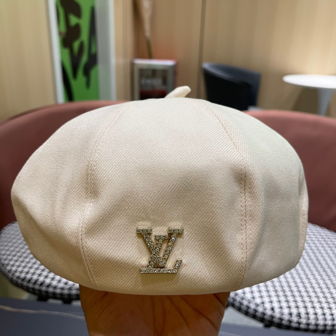 上新！路易威登 LouisVuitton新款八角帽女款春夏贝雷帽
