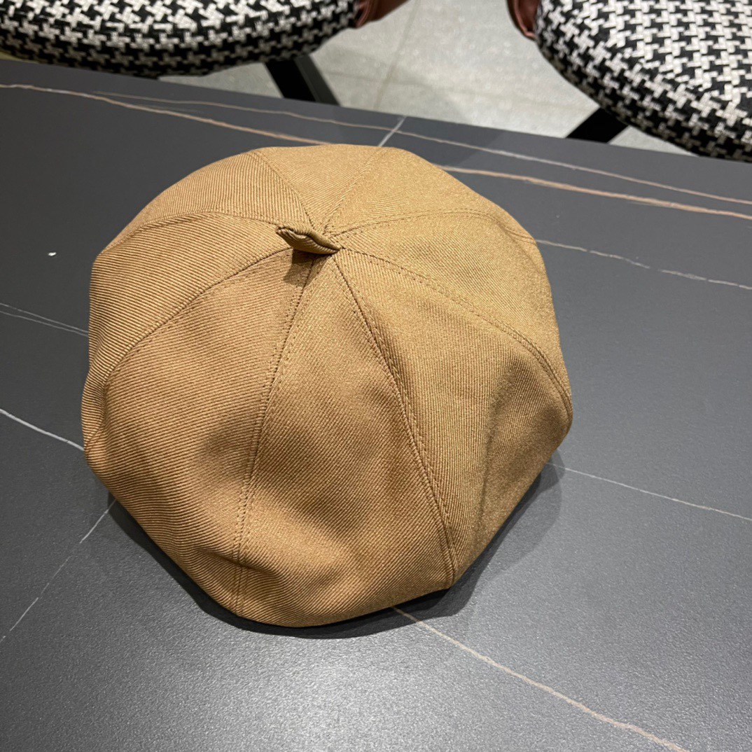 上新！路易威登 LouisVuitton新款八角帽女款春夏贝雷帽