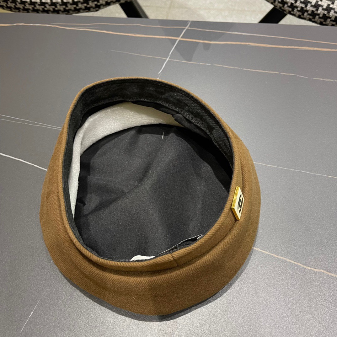 Chanel2024香奈儿早秋贝雷帽可爱蓓蕾帽子女生韩版