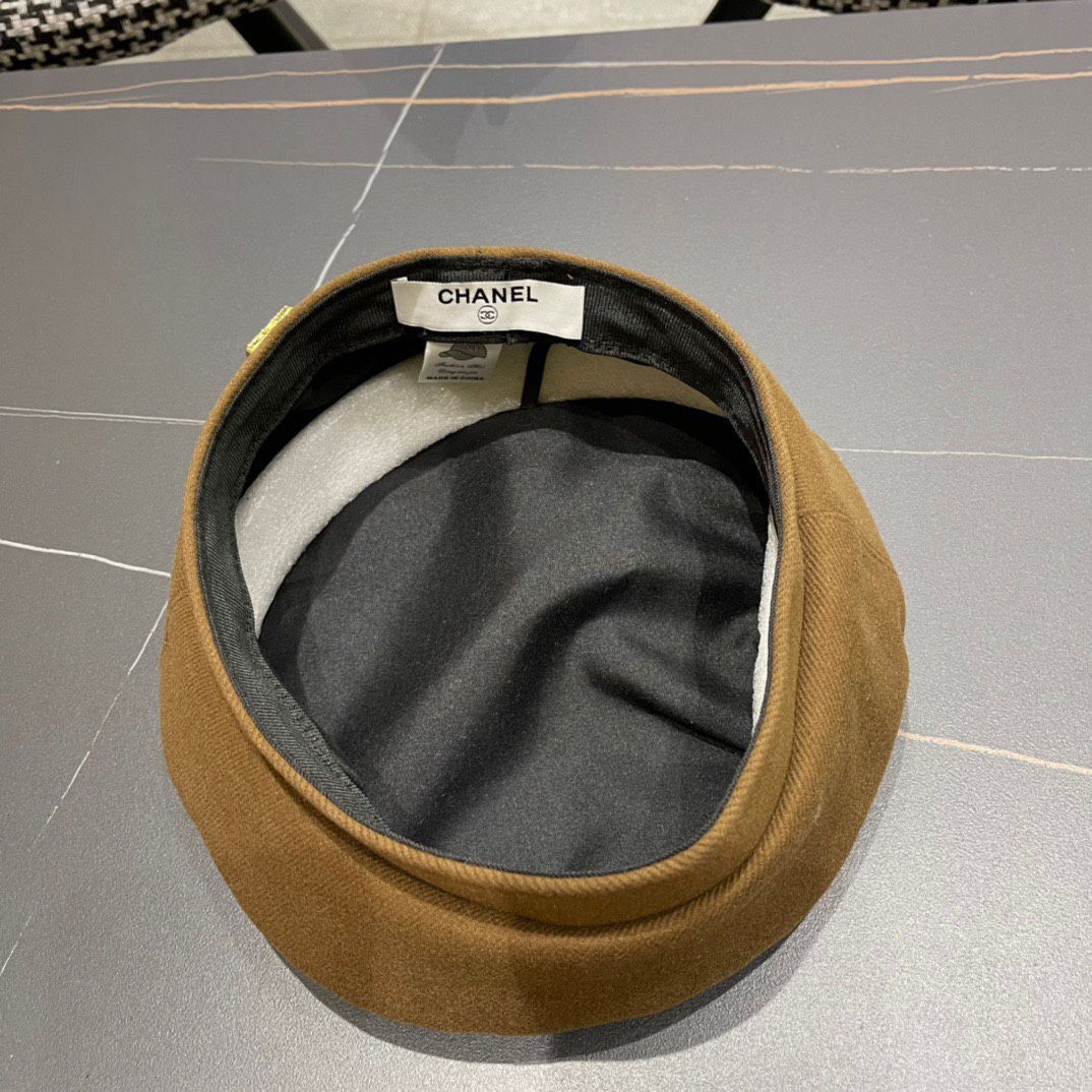 Chanel2024香奈儿早秋贝雷帽可爱蓓蕾帽子女生韩版