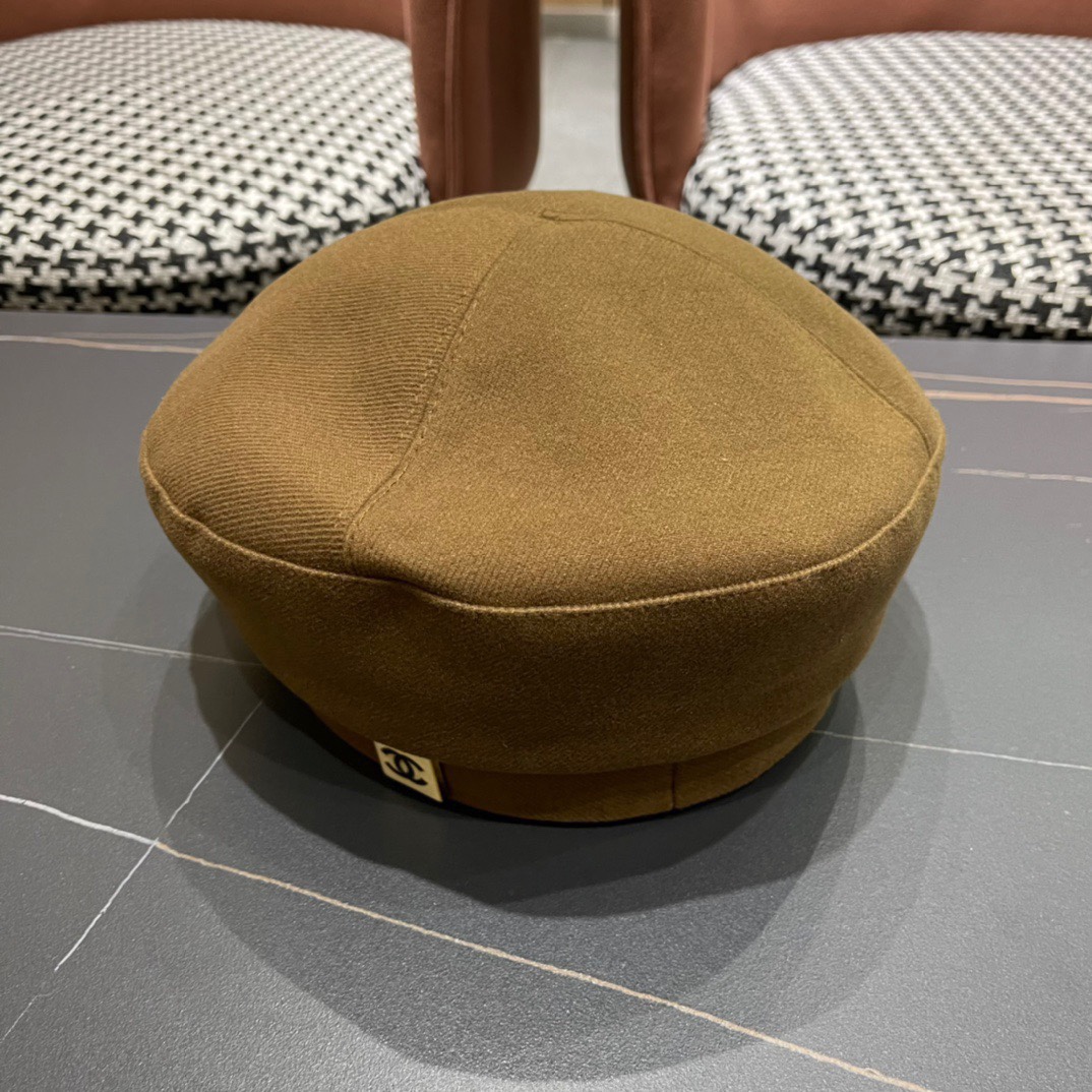 Chanel2024香奈儿早秋贝雷帽可爱蓓蕾帽子女生韩版