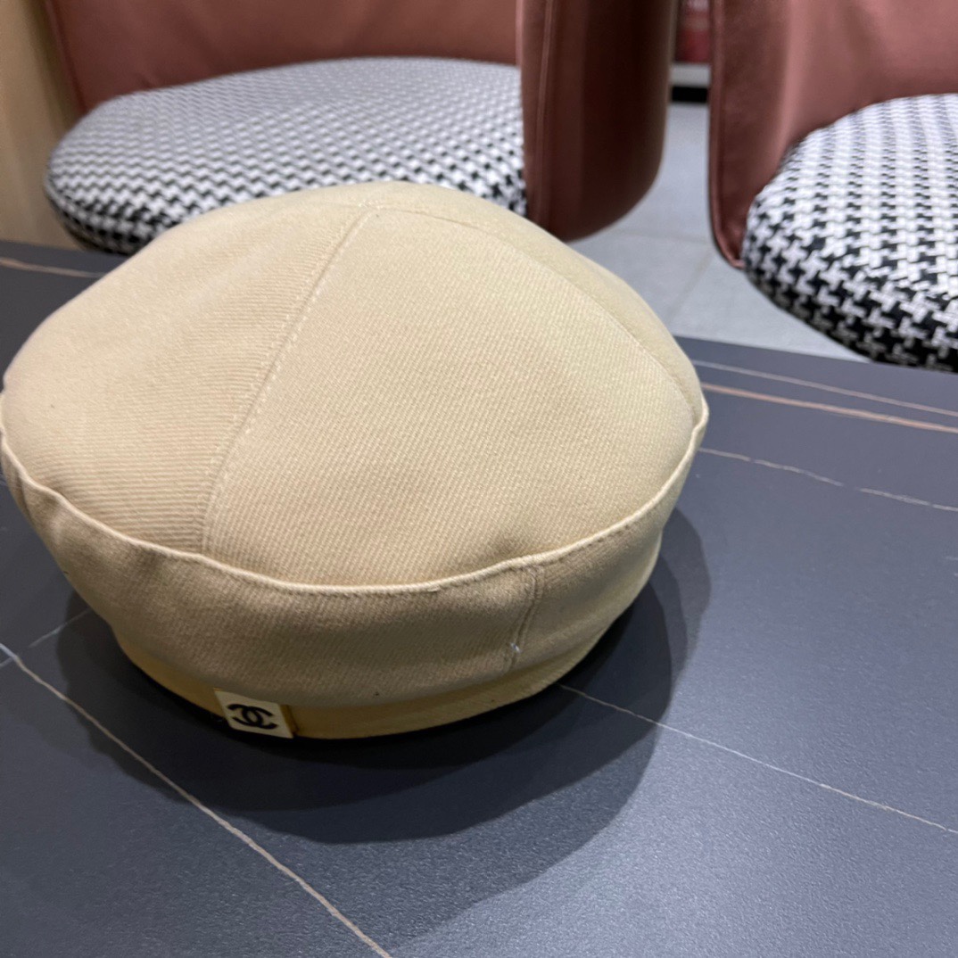 Chanel2024香奈儿早秋贝雷帽可爱蓓蕾帽子女生韩版