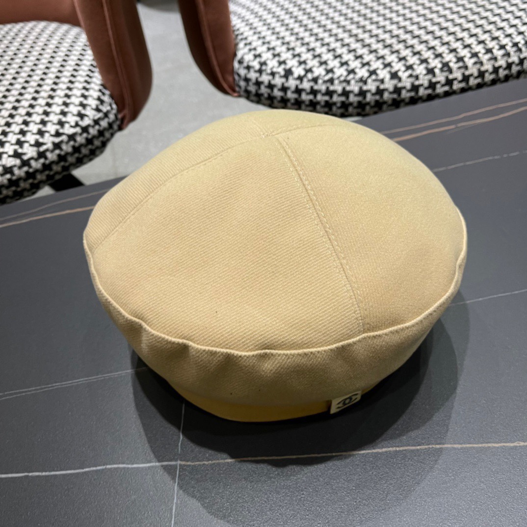 Chanel2024香奈儿早秋贝雷帽可爱蓓蕾帽子女生韩版