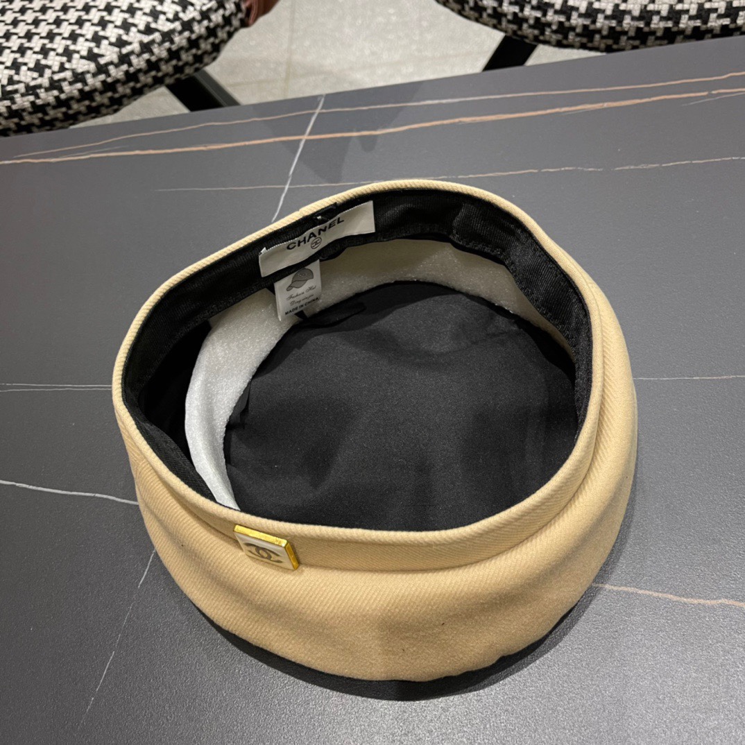 Chanel2024香奈儿早秋贝雷帽可爱蓓蕾帽子女生韩版