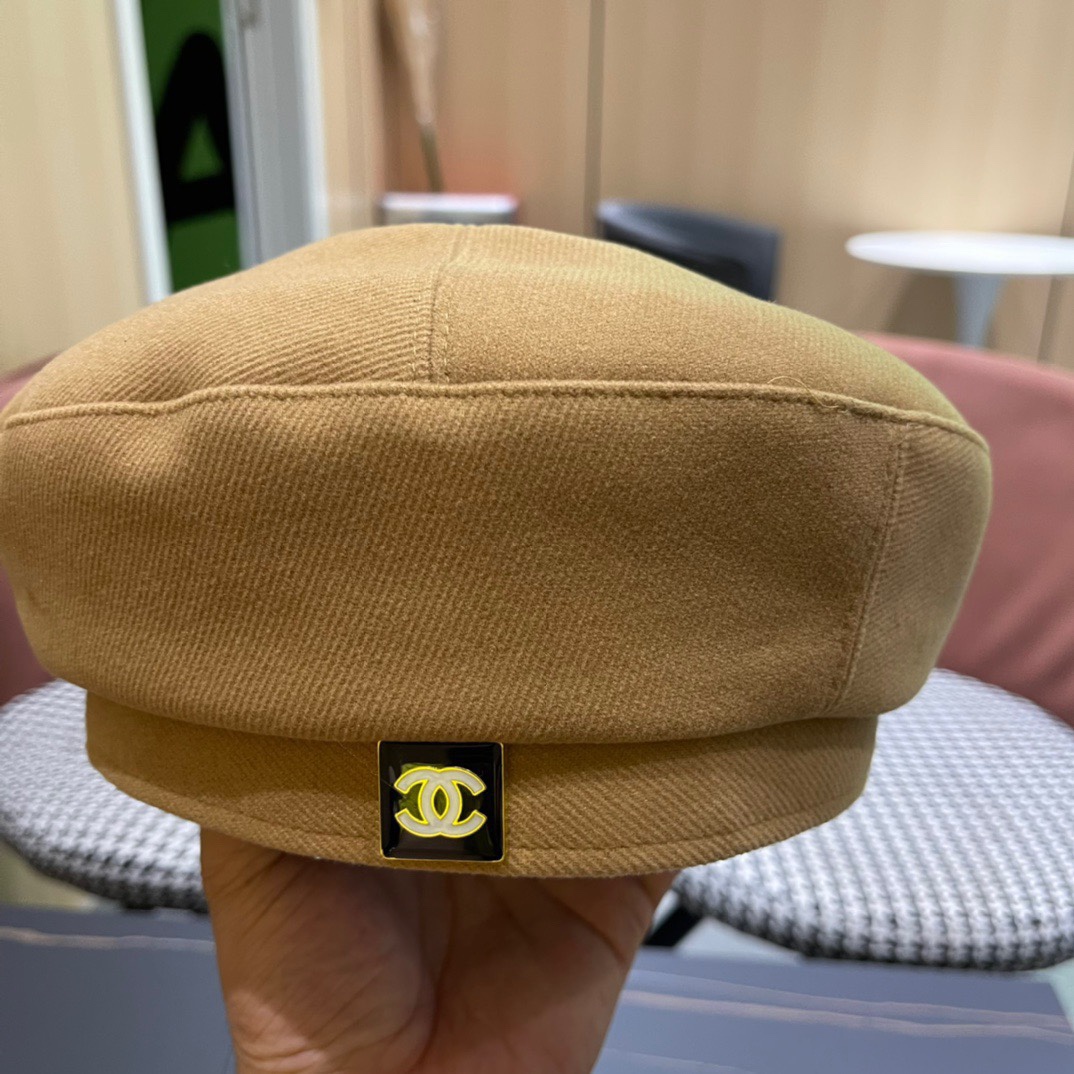 Chanel2024香奈儿早秋贝雷帽可爱蓓蕾帽子女生韩版