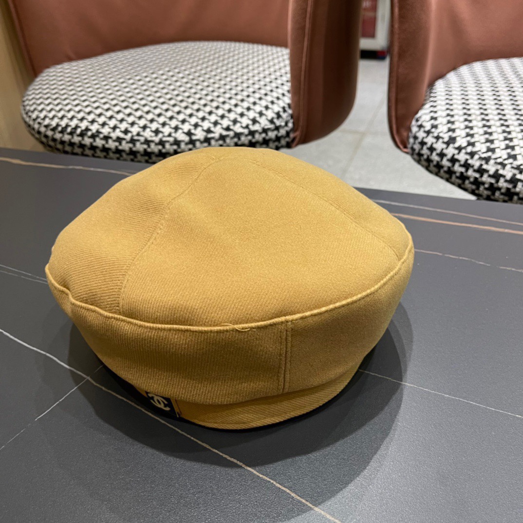 Chanel2024香奈儿早秋贝雷帽可爱蓓蕾帽子女生韩版