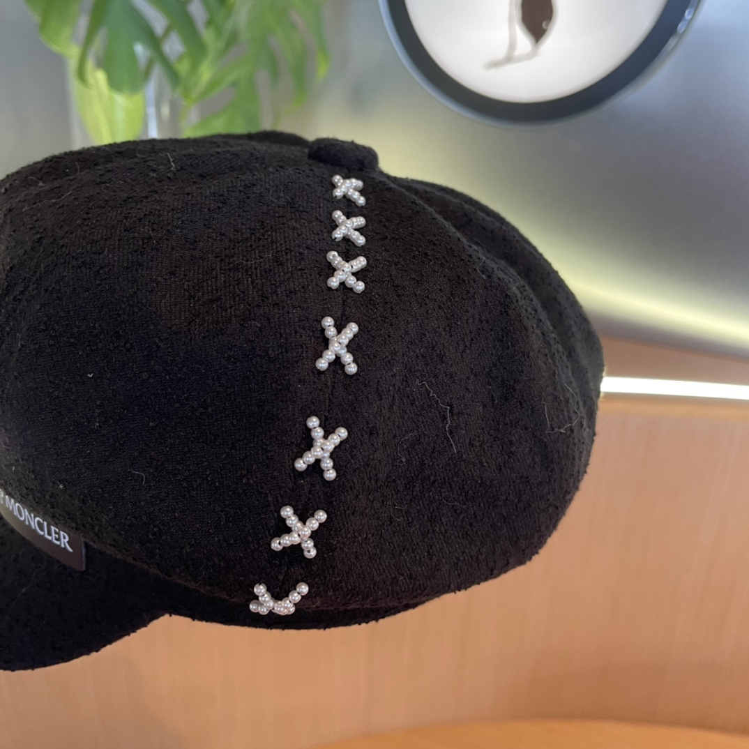 蒙口moncler前进帽休闲贝雷帽韩版春秋季时尚潮款帽子