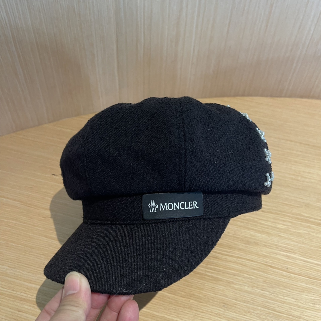 蒙口moncler前进帽休闲贝雷帽韩版春秋季时尚潮款帽子