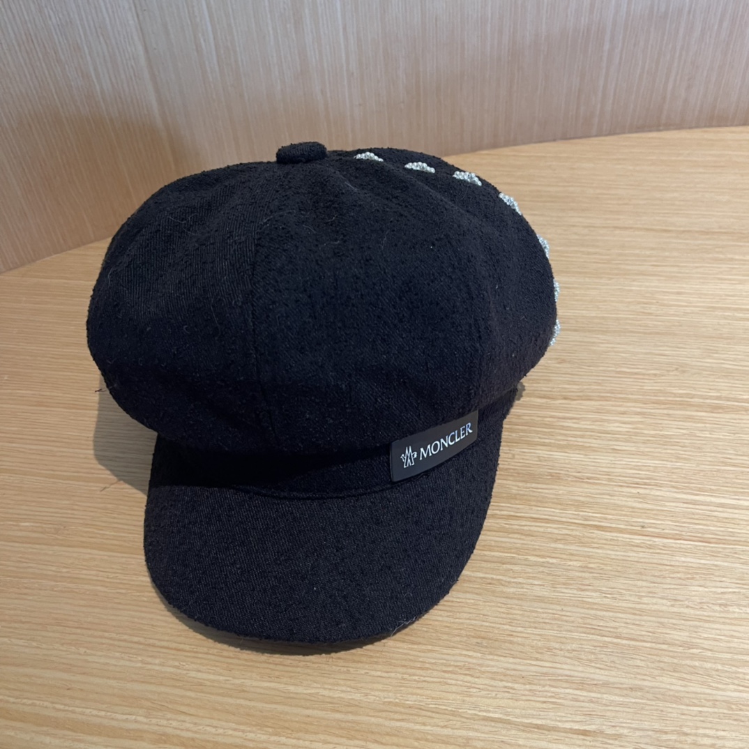 蒙口moncler前进帽休闲贝雷帽韩版春秋季时尚潮款帽子