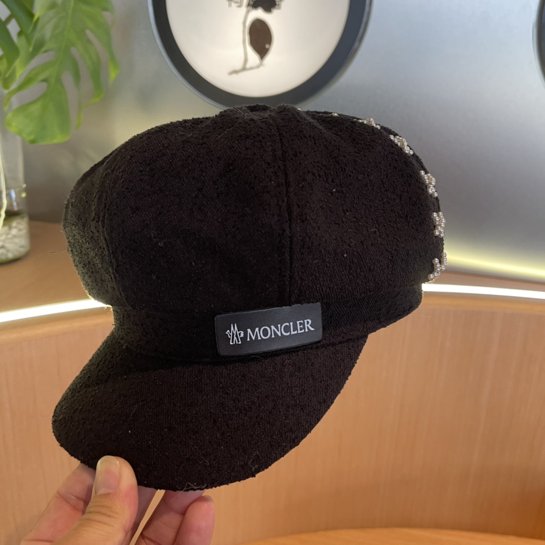 蒙口moncler前进帽休闲贝雷帽韩版春秋季时尚潮款帽子