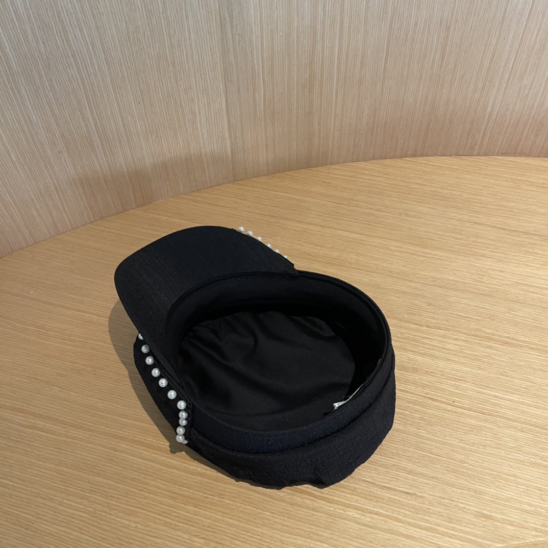 Dior迪奥新款韩版2024年秋新款带珍珠女士贝雷帽子