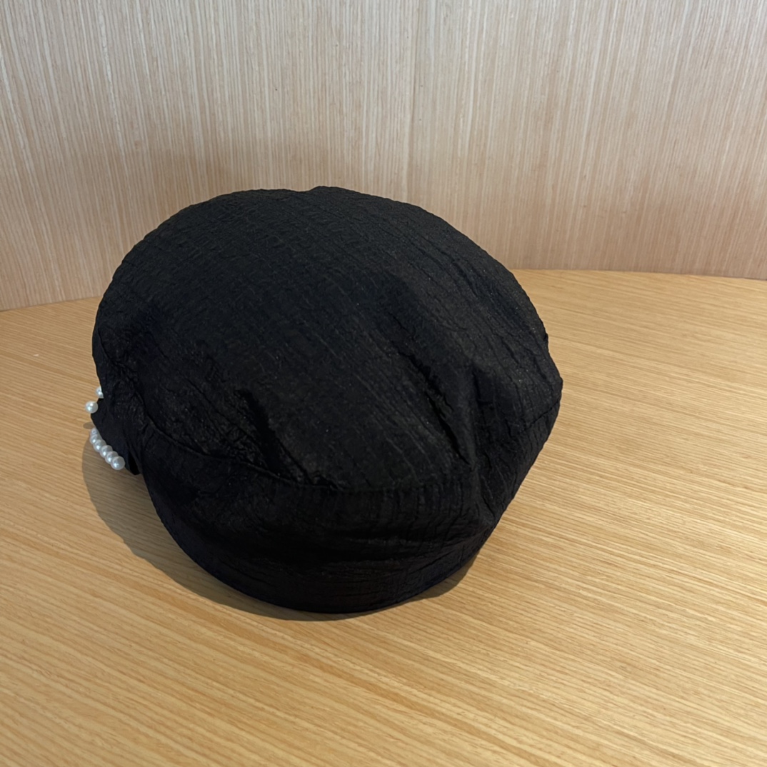 Dior迪奥新款韩版2024年秋新款带珍珠女士贝雷帽子