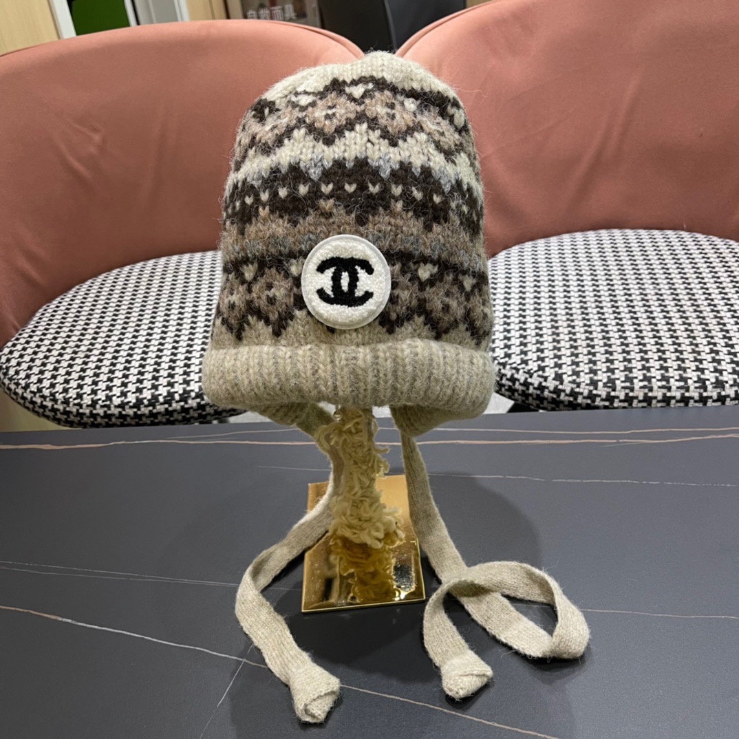NO:366157,Chanel Chanel autumn and winter retro versatile warm fairy island style knitted wool big head circumference elastic couple ear protection wool hat hat fisherman hat baseball hat knit hat, hat, chanel, chanel, espadrilles, hatsChanel香奈儿秋冬复古百搭保暖费尔岛风针织羊毛大头围弹力情侣护耳毛线帽帽子帽子渔夫帽棒球帽针织帽,帽子,chanel,chanel,espadrilles,hats,hat