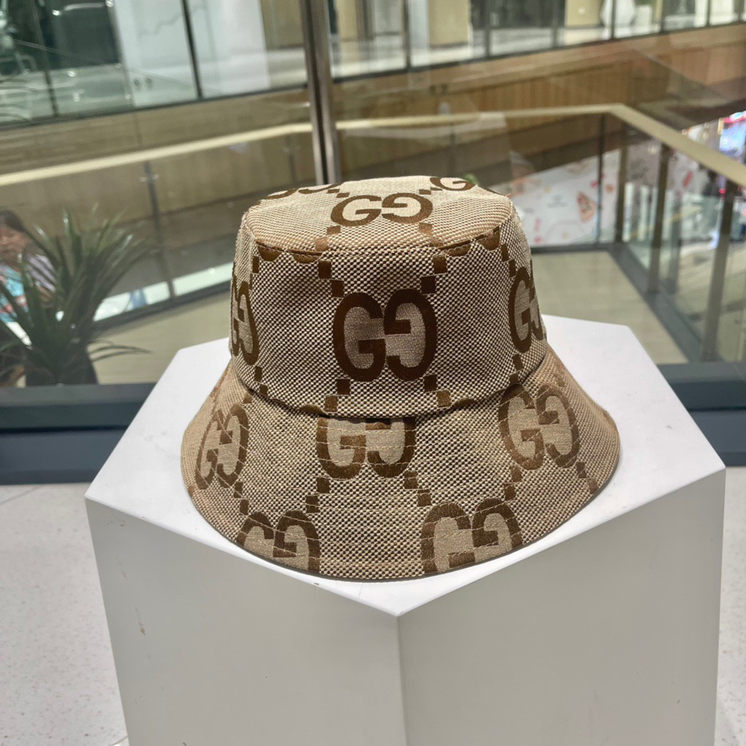  GUCCI  古奇 2023新款韩版原单可爱小熊熊渔夫帽🧢高品质，休闲风格，低調奢華，超级时尚的颜色，