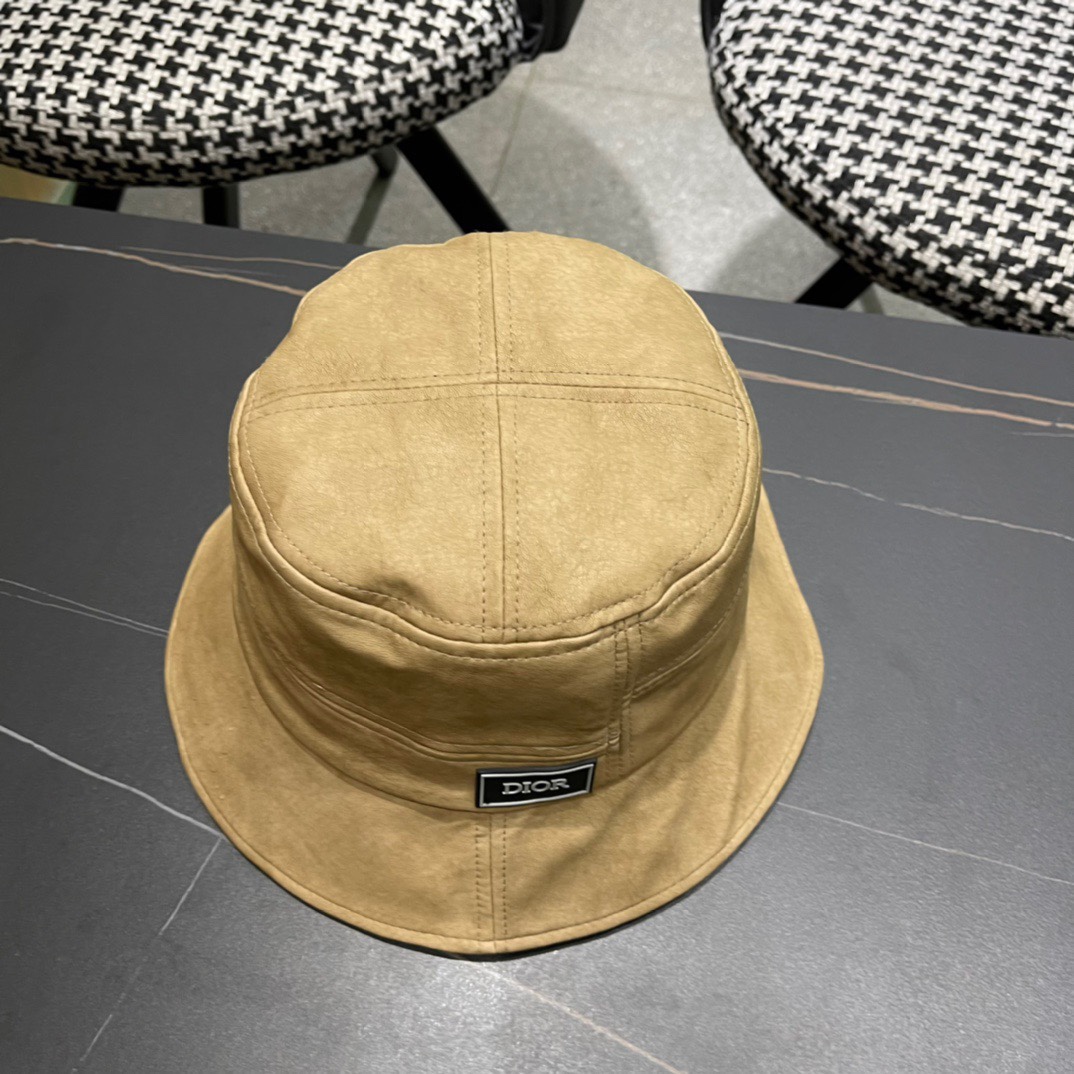 Dior 迪奥 早秋2024新款牛皮渔夫帽，精致純也格调很有感觉，很酷很时尚，质量超赞