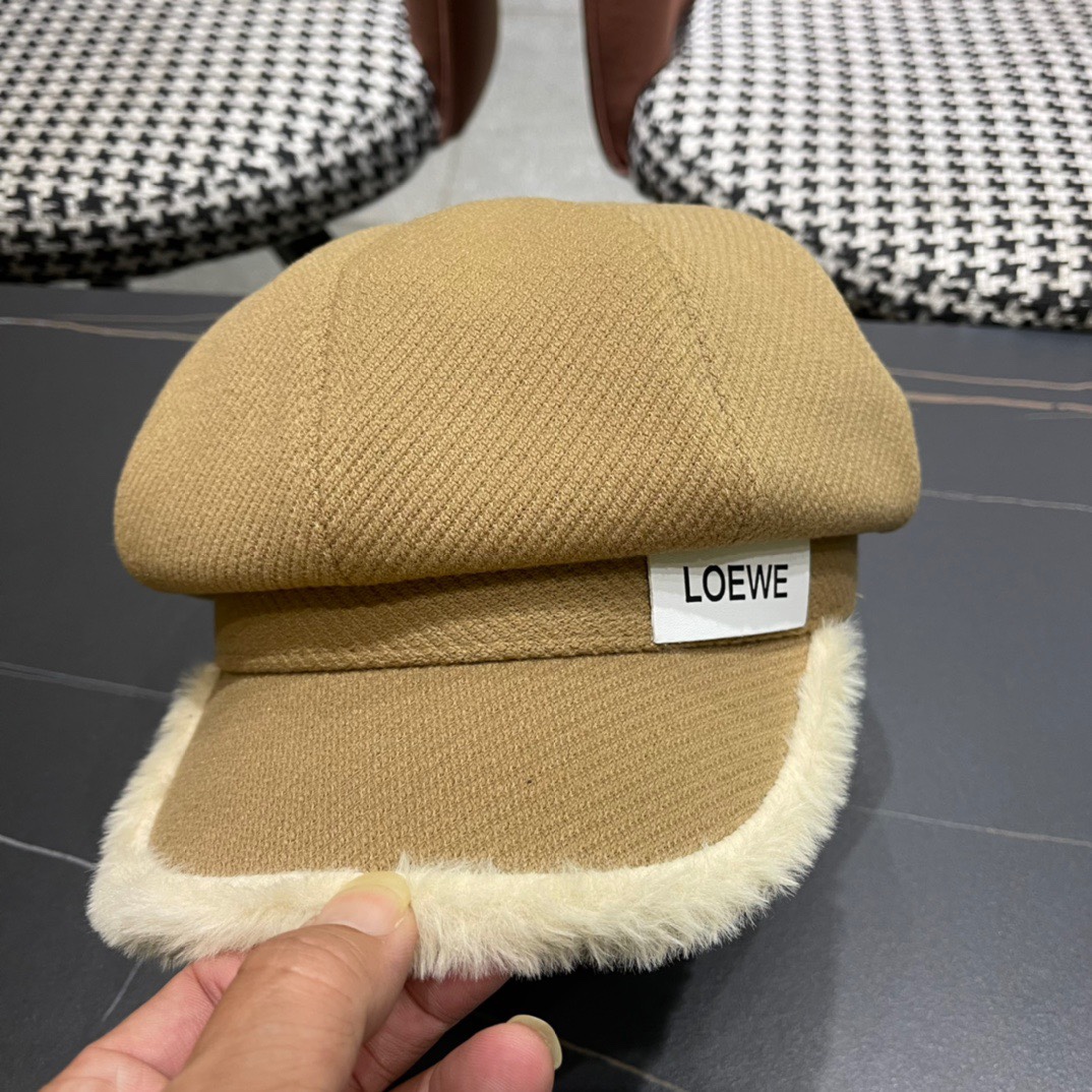  罗意威 loewe贝雷帽女新款秋冬韩系报童帽显脸小