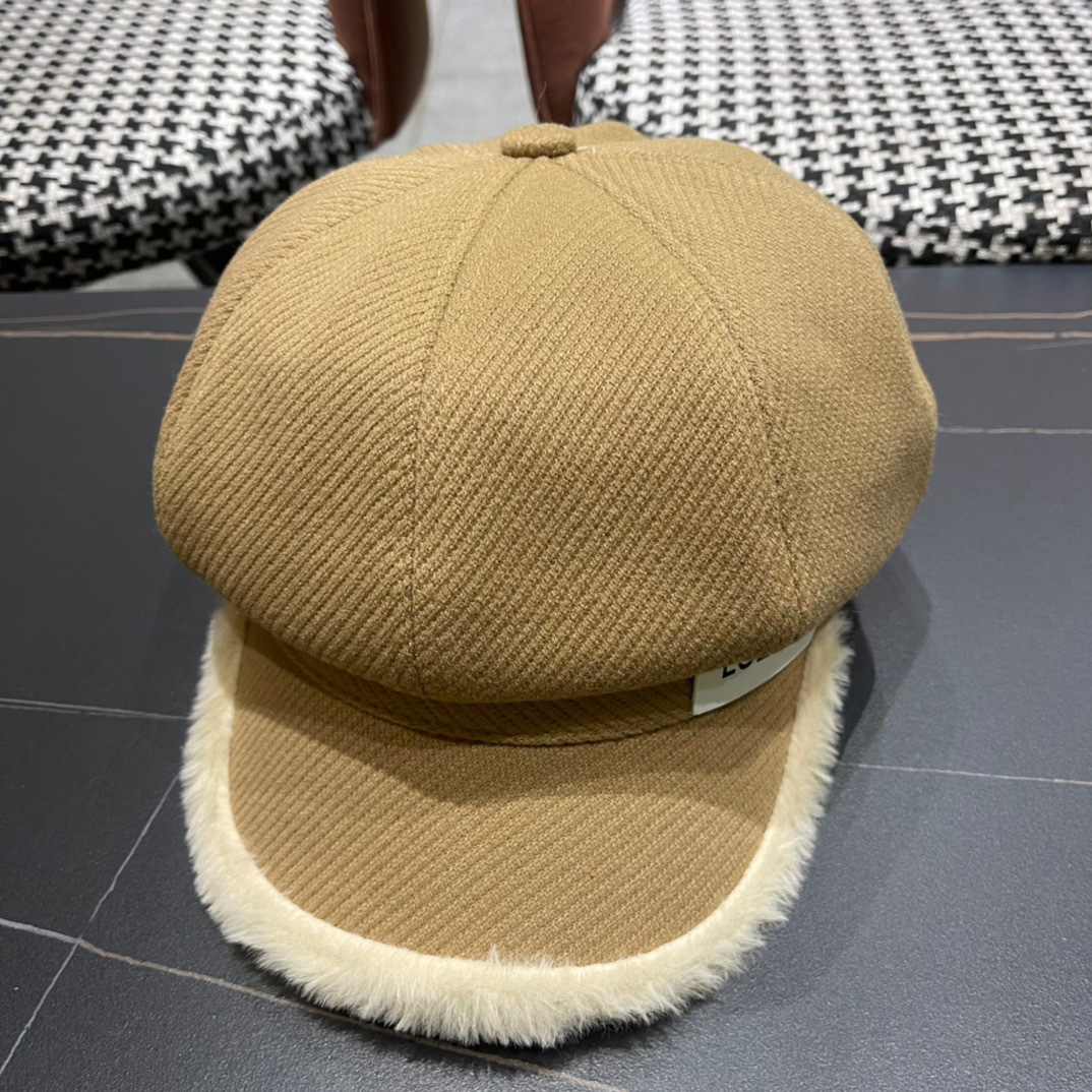 罗意威 loewe贝雷帽女新款秋冬韩系报童帽显脸小