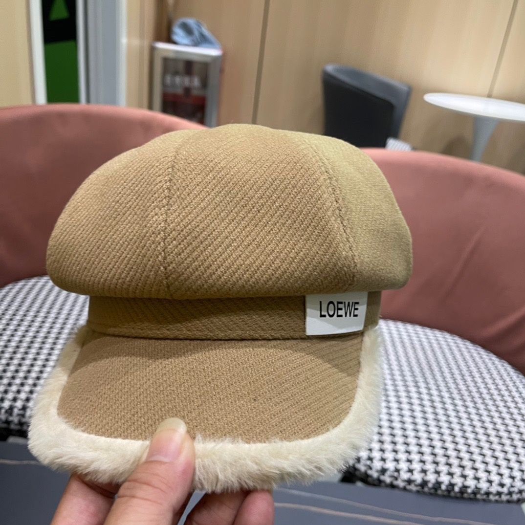  罗意威 loewe贝雷帽女新款秋冬韩系报童帽显脸小
