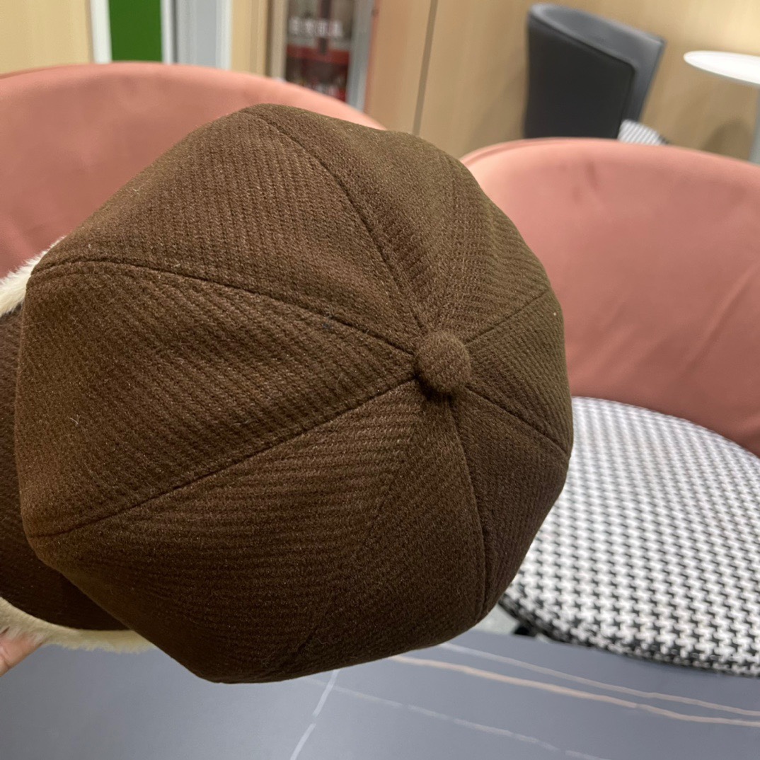  罗意威 loewe贝雷帽女新款秋冬韩系报童帽显脸小