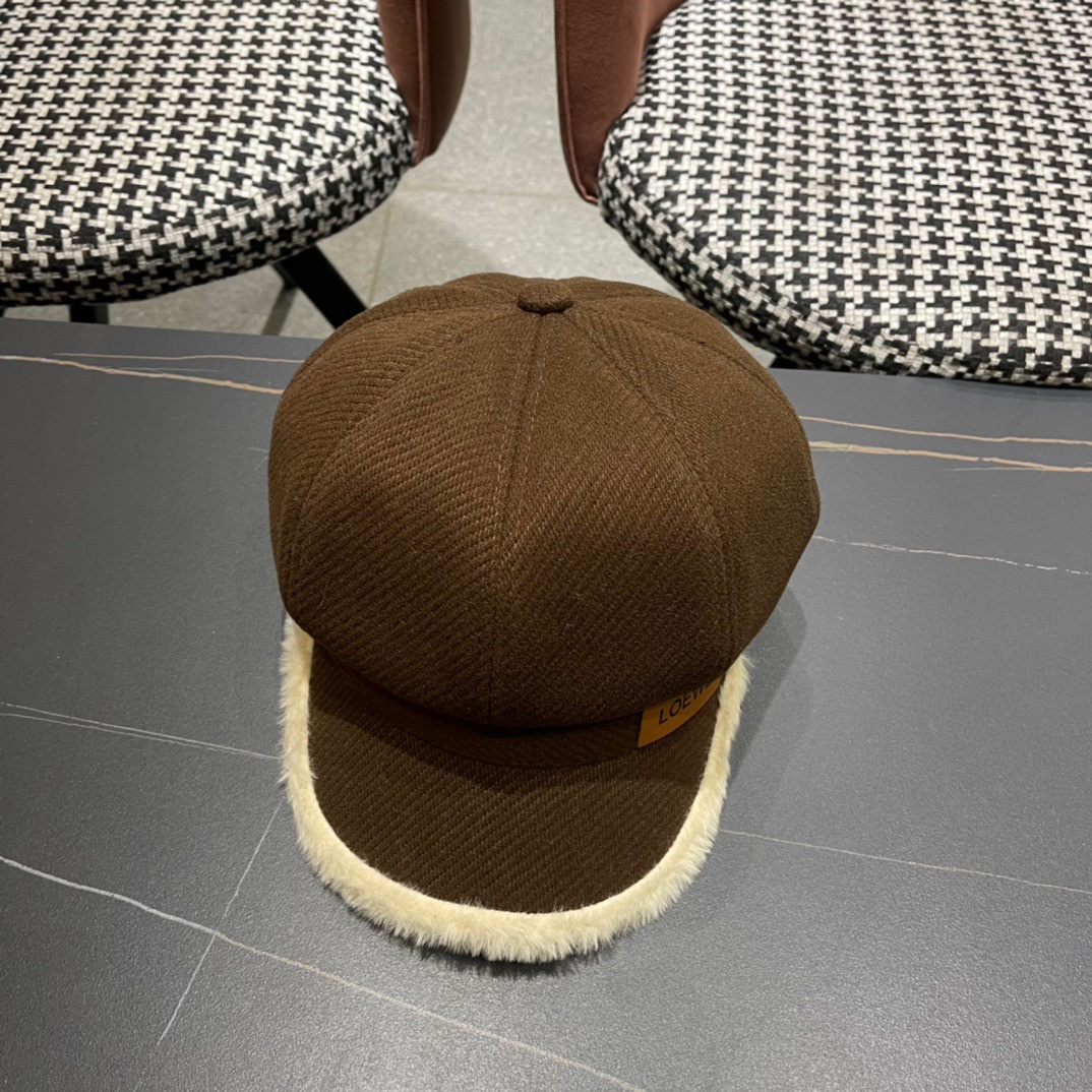  罗意威 loewe贝雷帽女新款秋冬韩系报童帽显脸小