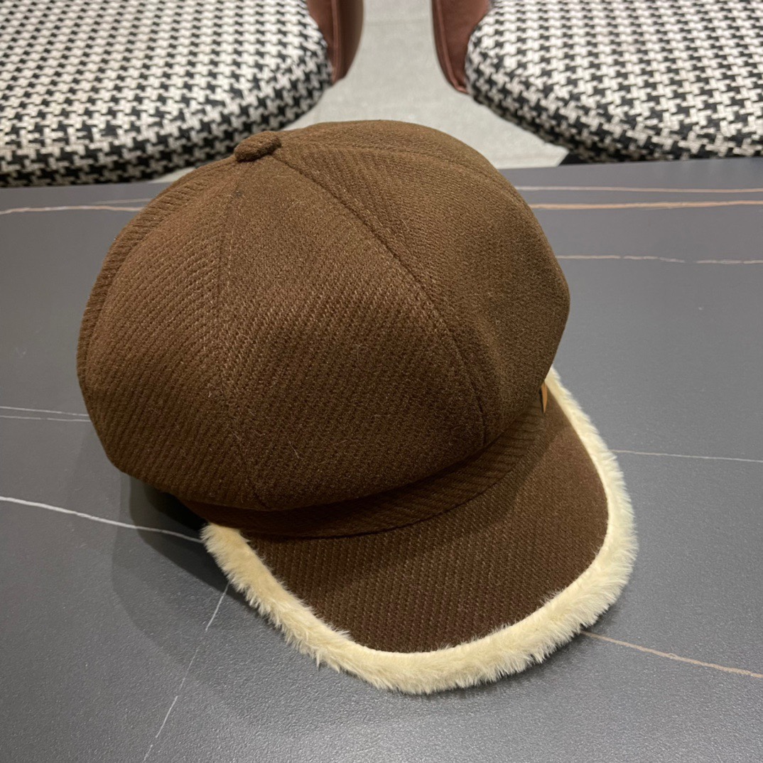  罗意威 loewe贝雷帽女新款秋冬韩系报童帽显脸小