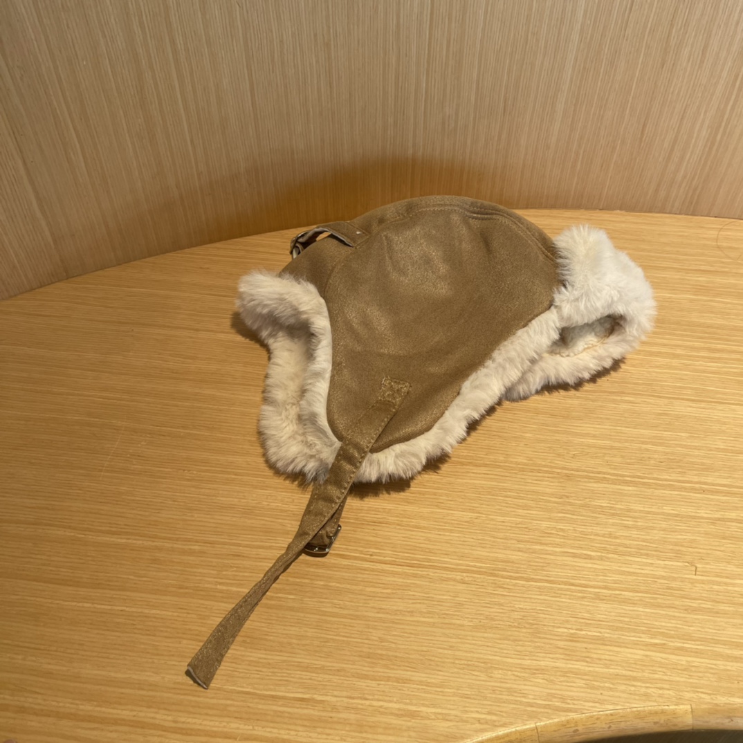 普拉达Prada冬季毛绒雷锋帽子女东北防寒保暖户外骑行防风护耳帽时尚休闲