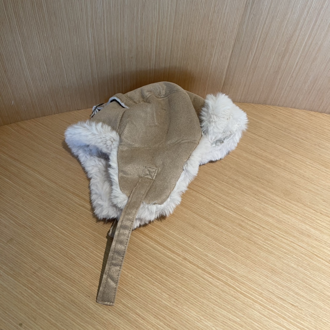 普拉达Prada冬季毛绒雷锋帽子女东北防寒保暖户外骑行防风护耳帽时尚休闲