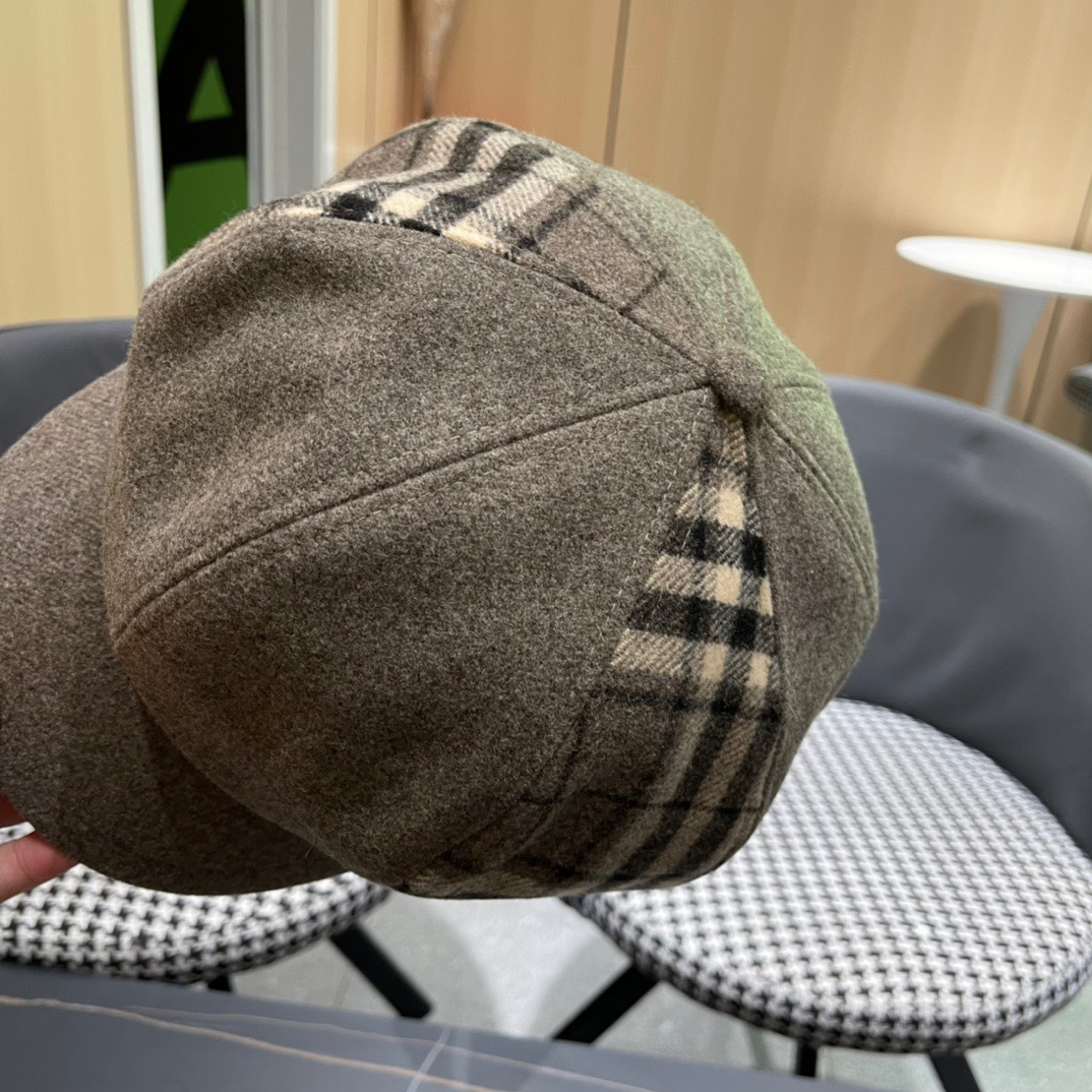  罗意威 loewe八角贝雷帽女新款秋冬韩系报童帽显脸小鸭舌画家帽子