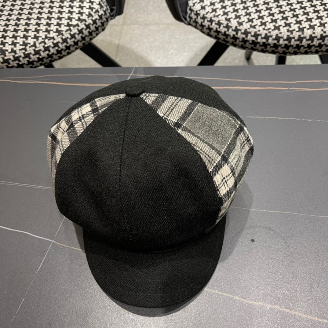  罗意威 loewe八角贝雷帽女新款秋冬韩系报童帽显脸小鸭舌画家帽子