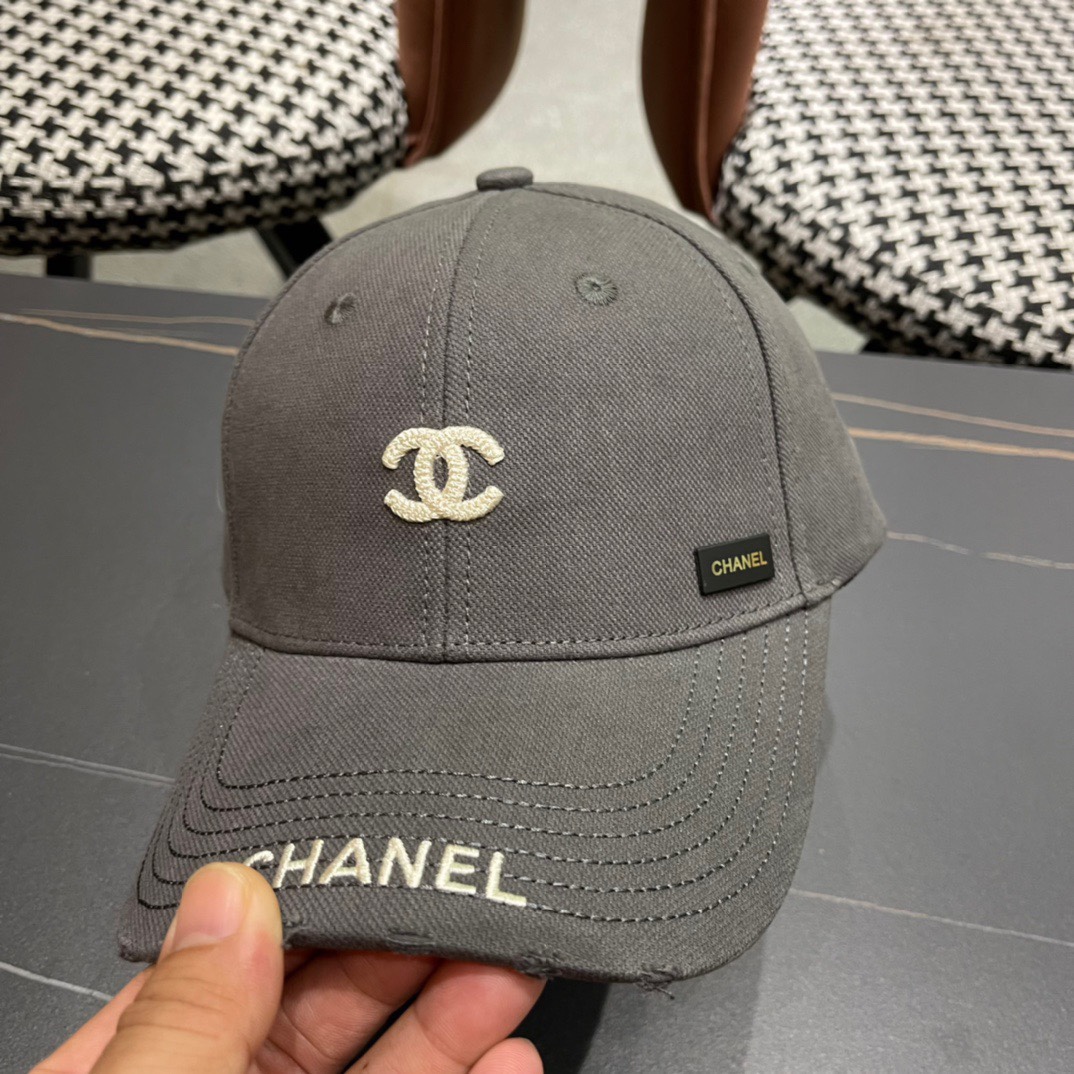 CHANEL香奈儿 2026新款简约刺绣logo棒球帽，新款出货，大牌款超好搭配，赶紧入手！