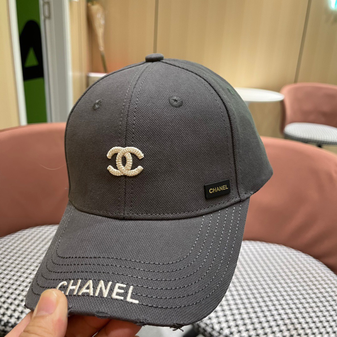 CHANEL香奈儿 2026新款简约刺绣logo棒球帽，新款出货，大牌款超好搭配，赶紧入手！
