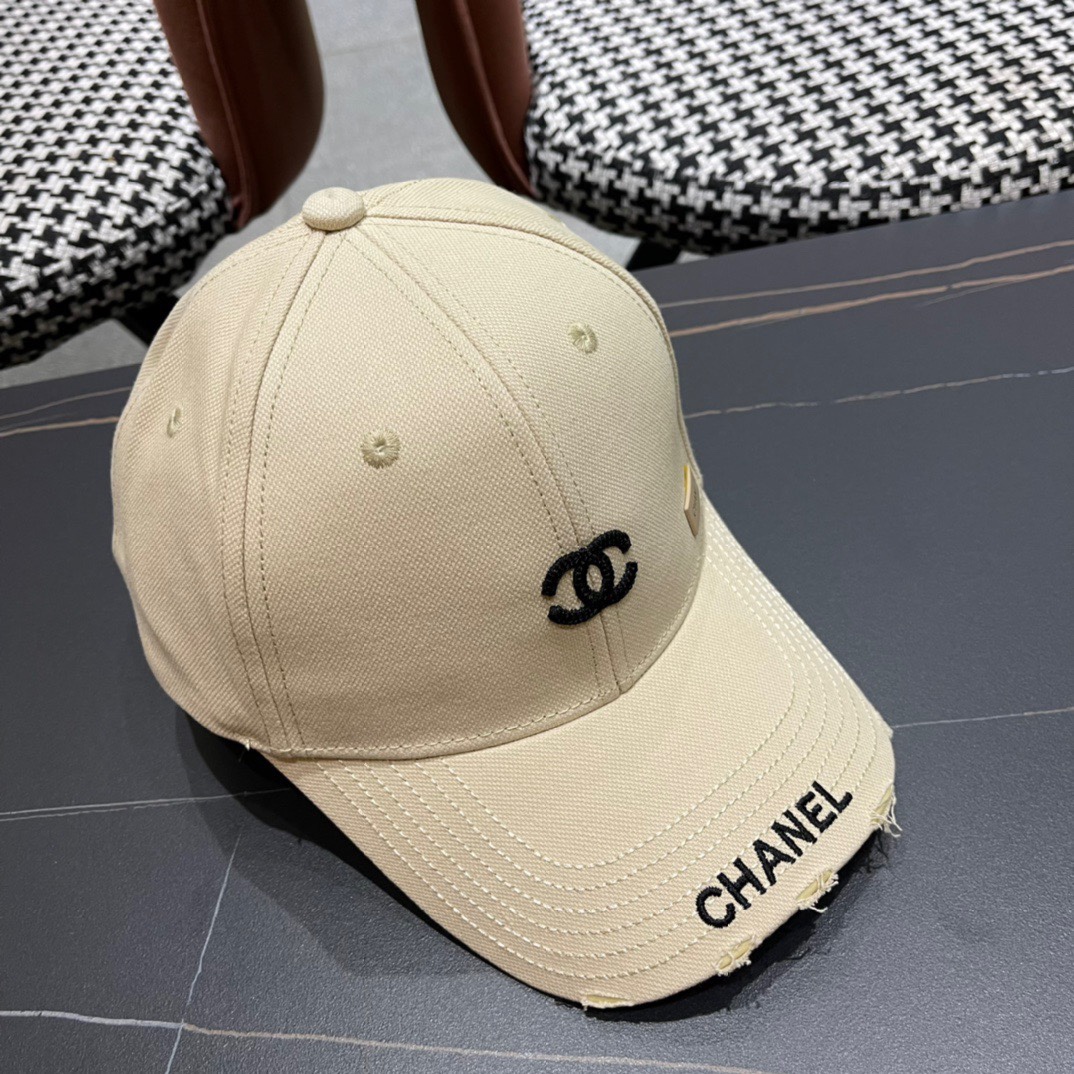 CHANEL香奈儿 2026新款简约刺绣logo棒球帽，新款出货，大牌款超好搭配，赶紧入手！