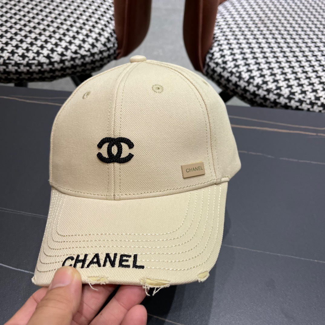 CHANEL香奈儿 2026新款简约刺绣logo棒球帽，新款出货，大牌款超好搭配，赶紧入手！