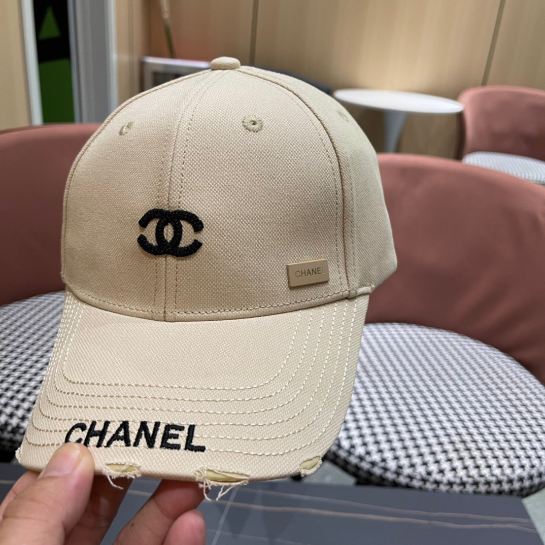 CHANEL香奈儿 2026新款简约刺绣logo棒球帽，新款出货，大牌款超好搭配，赶紧入手！