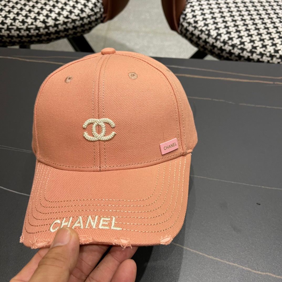 CHANEL香奈儿 2026新款简约刺绣logo棒球帽，新款出货，大牌款超好搭配，赶紧入手！