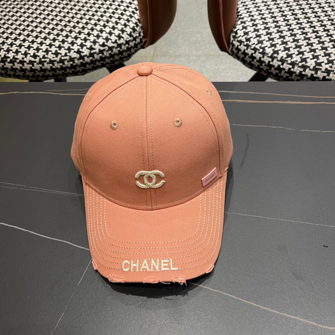 CHANEL香奈儿 2026新款简约刺绣logo棒球帽，新款出货，大牌款超好搭配，赶紧入手！