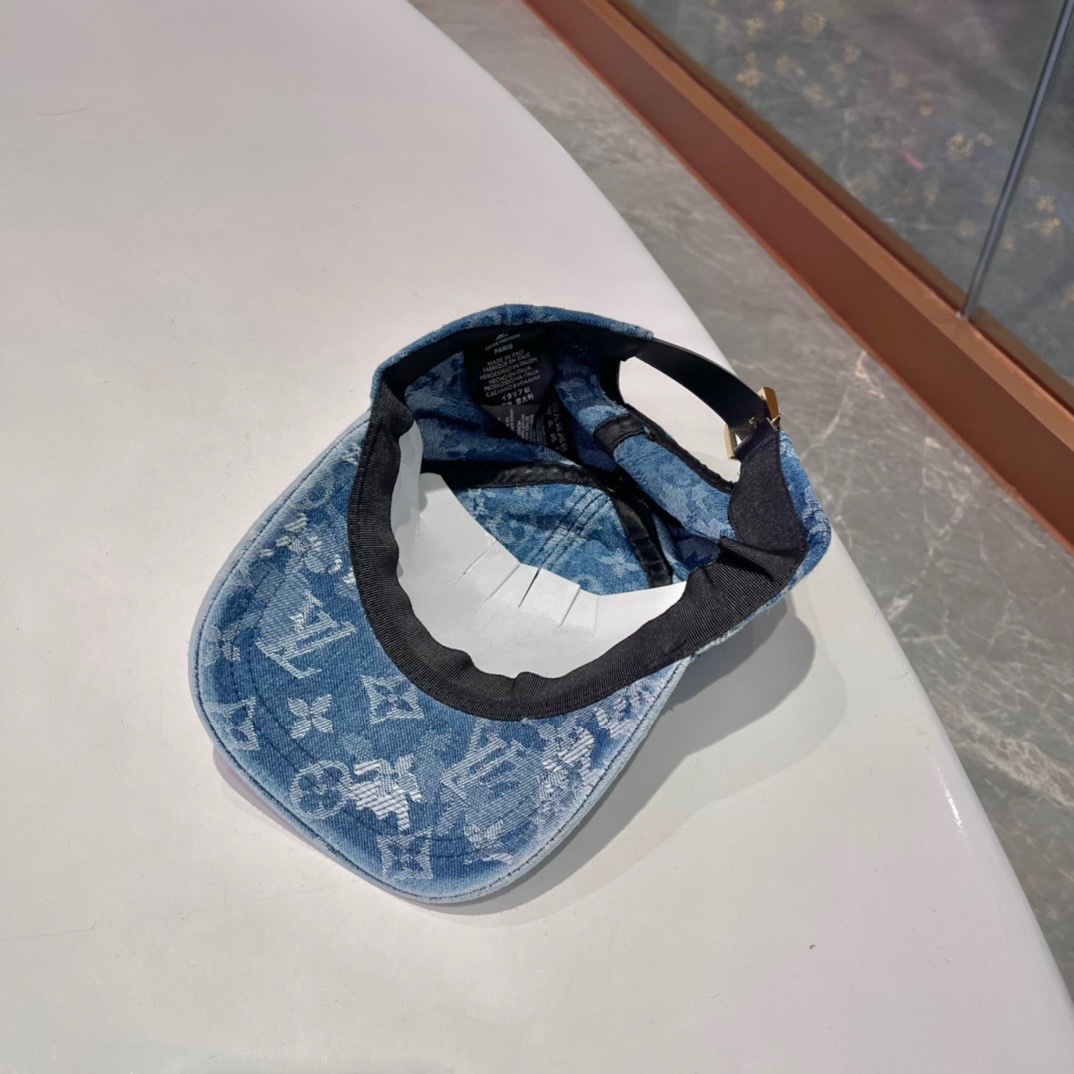  LouiVuittonLV👒专柜新款路易威登家牛仔棒球帽，简单大方 男女通用遮阳帽，