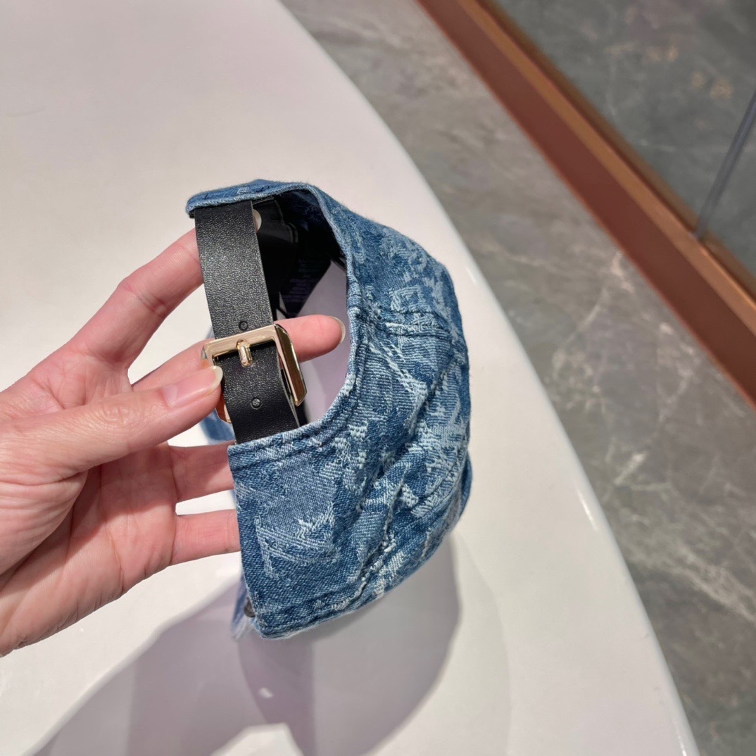  LouiVuittonLV👒专柜新款路易威登家牛仔棒球帽，简单大方 男女通用遮阳帽，