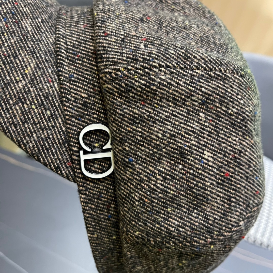  DIOR迪奥 贝雷帽秋冬款新款日系八角帽显脸小春秋款韩系