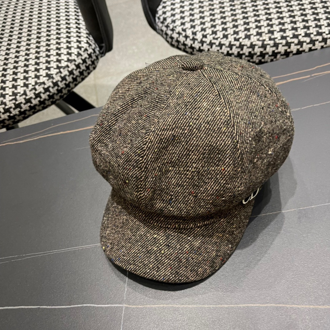  DIOR迪奥 贝雷帽秋冬款新款日系八角帽显脸小春秋款韩系