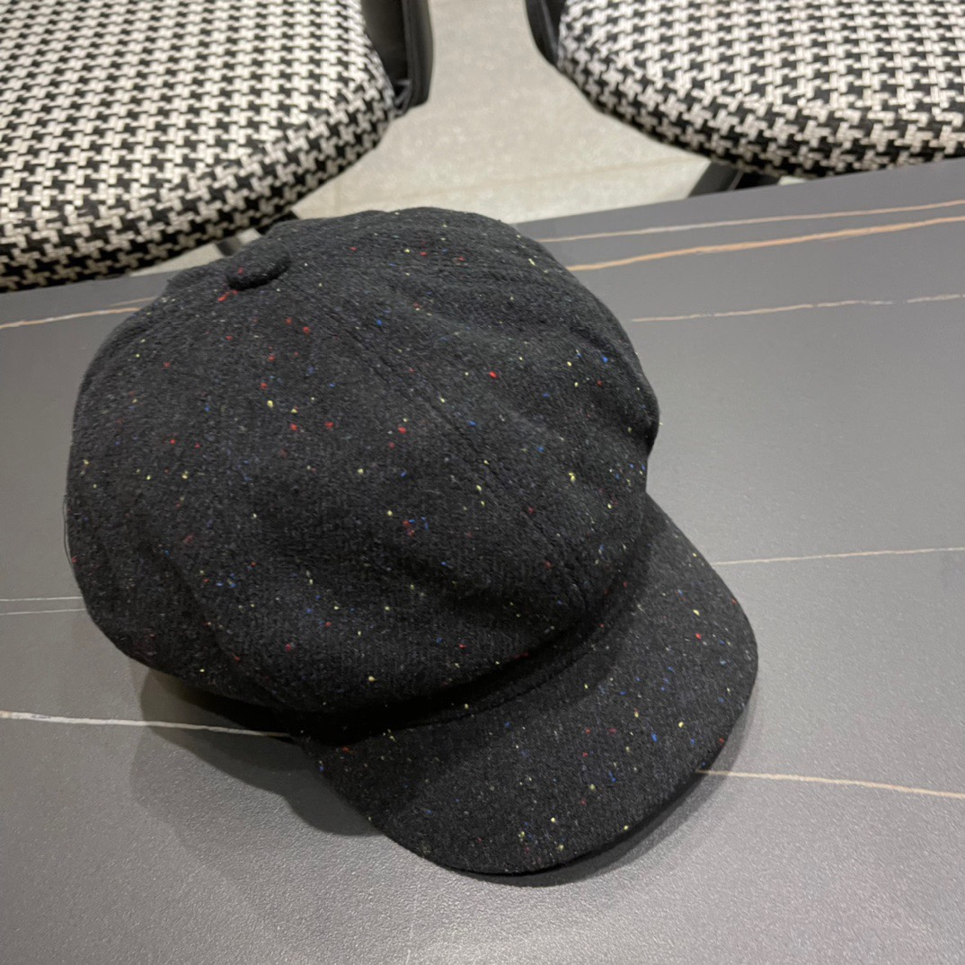  DIOR迪奥 贝雷帽秋冬款新款日系八角帽显脸小春秋款韩系