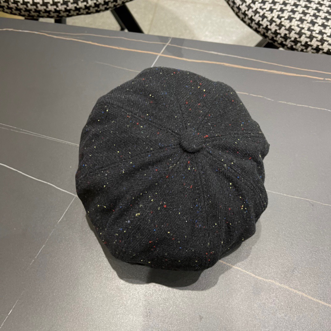  DIOR迪奥 贝雷帽秋冬款新款日系八角帽显脸小春秋款韩系