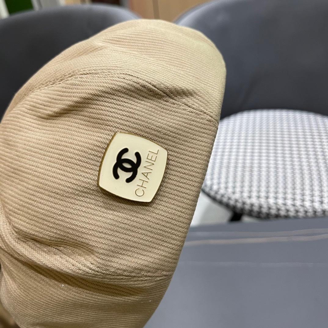  Chanel香奈儿贝雷帽女春秋季复古百搭显脸小报童帽大头围八角画家帽子