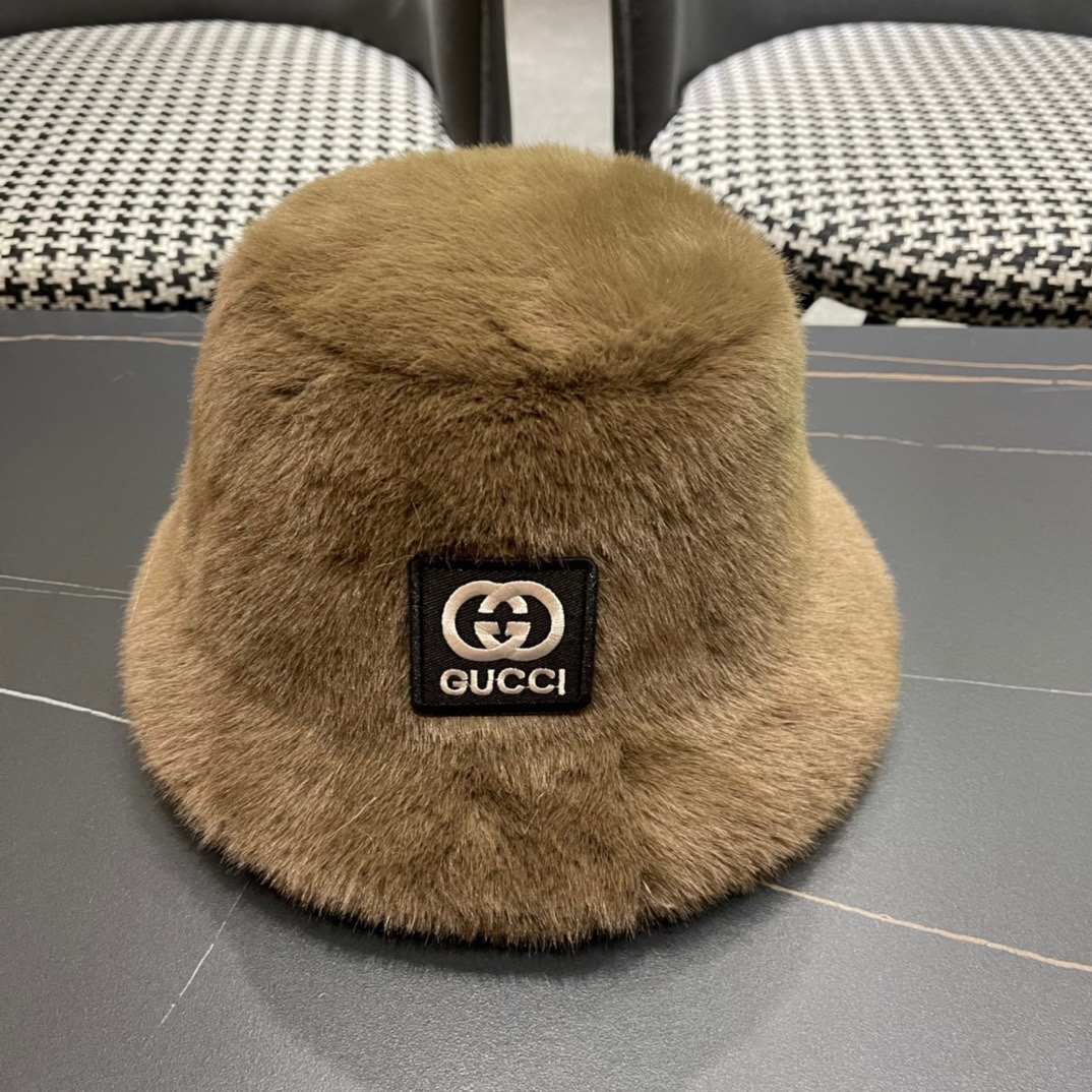 NO:218173,GUCCI Guqi Autumn and winter fisherman hat, fluffy and very comfortable, big brand models are super easy to match, hat, fisherman hat, baseball hat, knit hat, hat, gucci, espadrilles, hats19860909GUCCI古奇 秋冬款渔夫帽,毛绒绒的非常舒服 大牌款超好搭配,帽子渔夫帽棒球帽针织帽,帽子,gucci,espadrilles,hats,hat