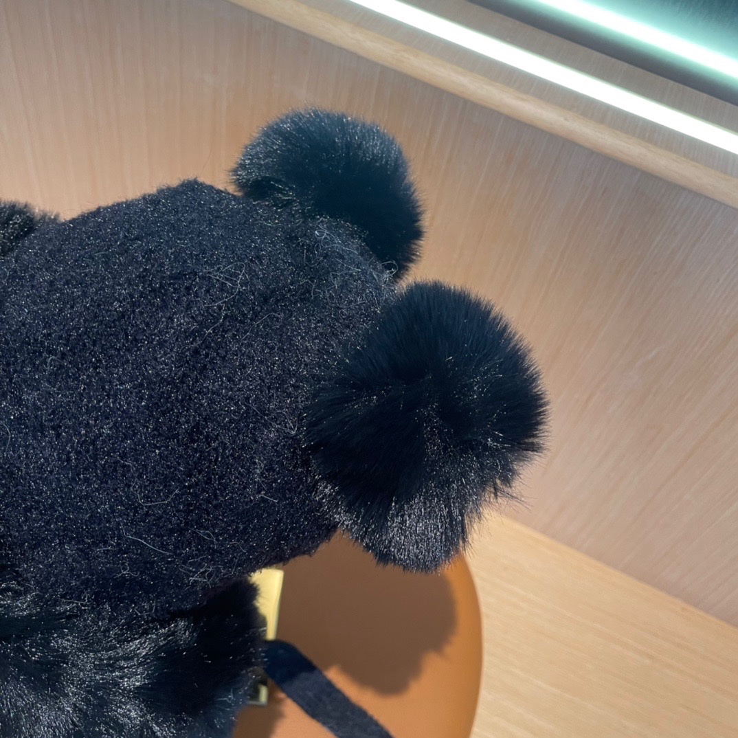 普拉达Prada新款秋冬季毛绒雷锋帽加绒加厚护耳帽子防寒防风帽