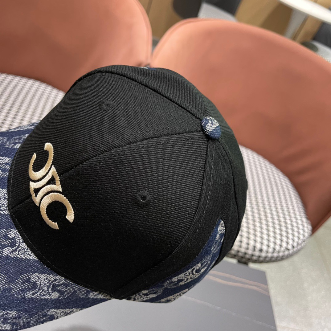 【CELINE赛琳】春夏款新款简约拼色棒球帽，新款出货，大牌款超好搭配，赶紧入手！