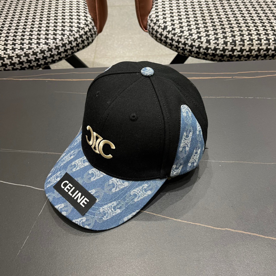 【CELINE赛琳】春夏款新款简约拼色棒球帽，新款出货，大牌款超好搭配，赶紧入手！