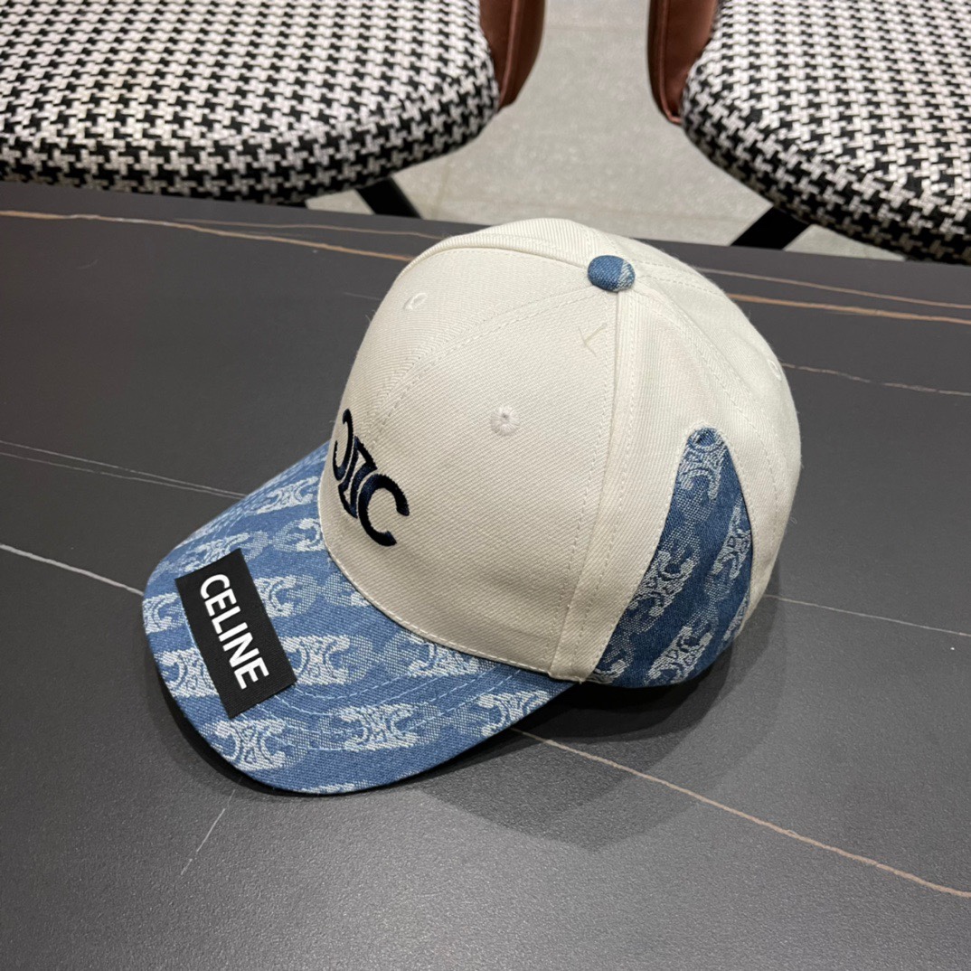 【CELINE赛琳】春夏款新款简约拼色棒球帽，新款出货，大牌款超好搭配，赶紧入手！