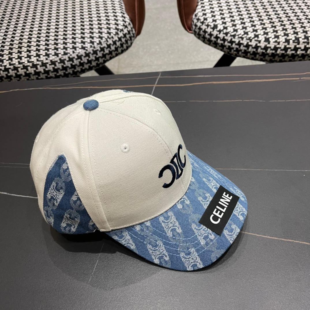 【CELINE赛琳】春夏款新款简约拼色棒球帽，新款出货，大牌款超好搭配，赶紧入手！
